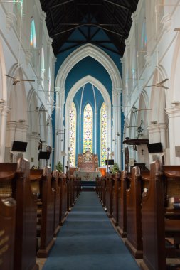 Singapur - 10 Nisan 2016: St. Andrew Katedrali