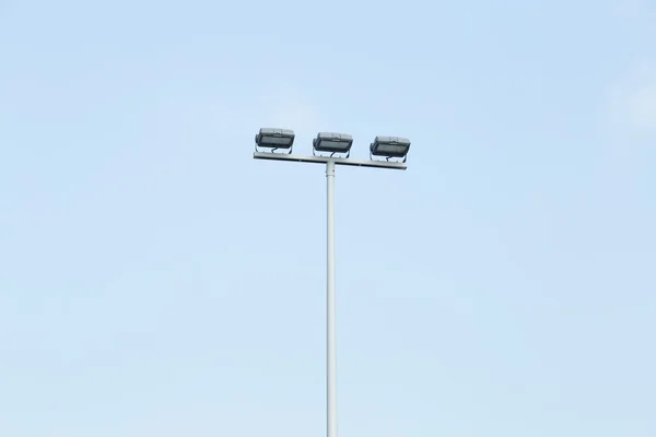 Molte lampade sul palo — Foto Stock