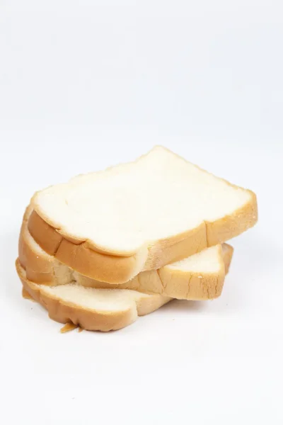 Sliced bread on a white background. — Stock Photo, Image