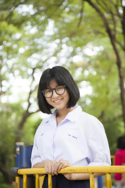 Portrait of Asian schoolgirl — Stock Photo, Image