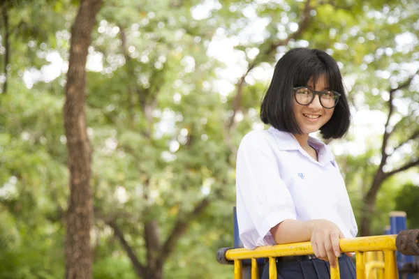 Portrait of Asian schoolgirl — Stock Photo, Image