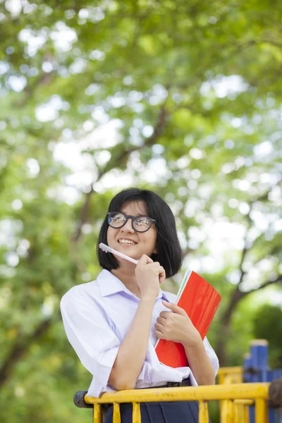 Student carrying books — Stock Photo, Image