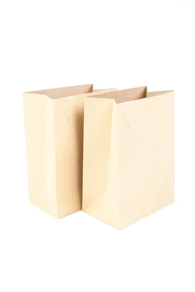 Two brown paper bag — Stock Photo, Image
