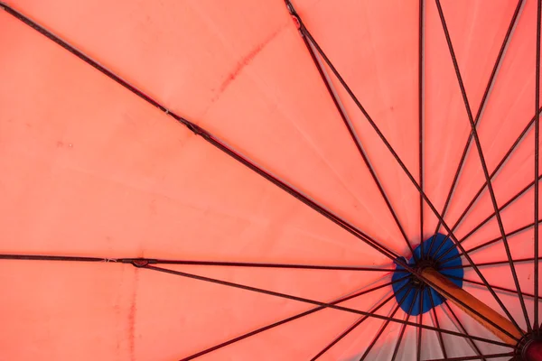 Under the Red Umbrella — Stock Photo, Image