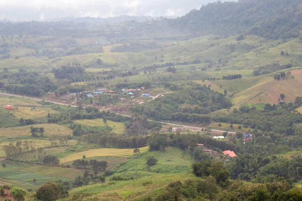 Agricultural areas in the mountains — Stock Photo, Image