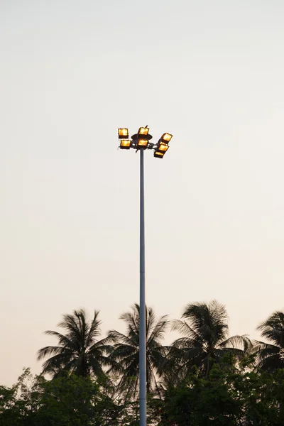 Lantern on top of poles — Stock Photo, Image