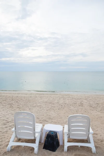 Chairs on the beach — Stock Photo, Image