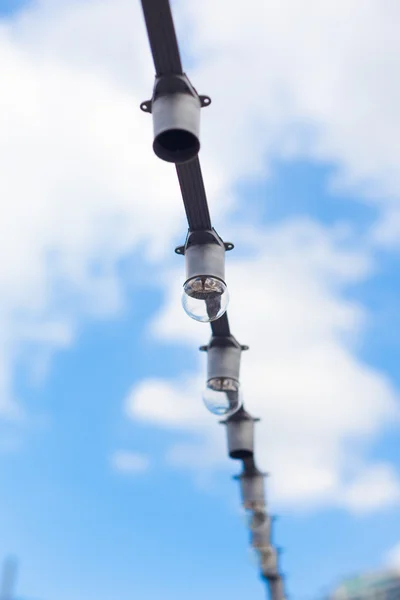 Bulbs and wires — Stock Photo, Image