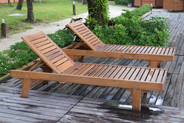 Bed on the balcony — Stock Photo, Image