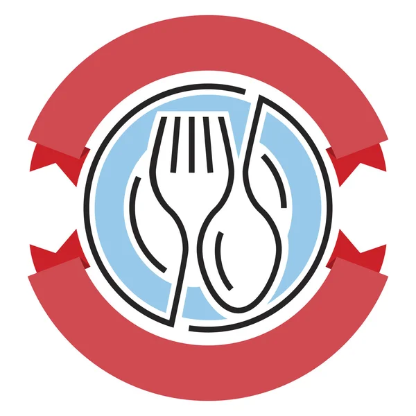 Logotipo de serviço de comida vetorial — Vetor de Stock