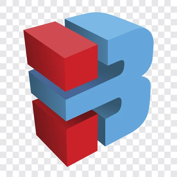 LETTER B LOGO-vektorillustrasjon – stockvektor