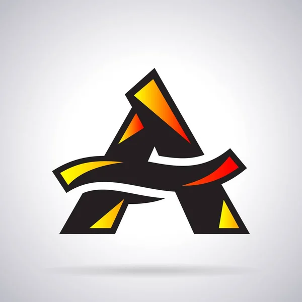 手紙のロゴA — ストックベクタ