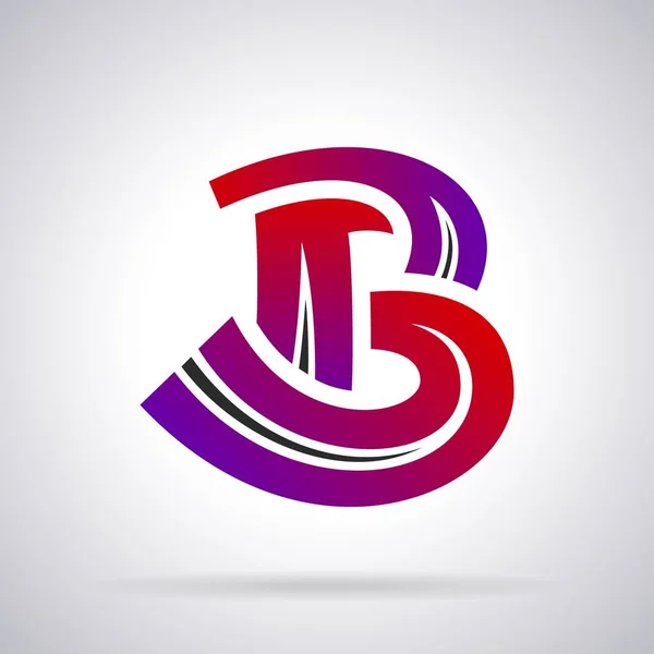 Logotipo de letra B — Vetor de Stock