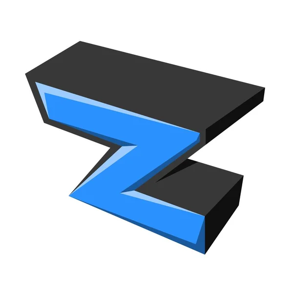 Carta Z logotipo para a marca da empresa — Vetor de Stock