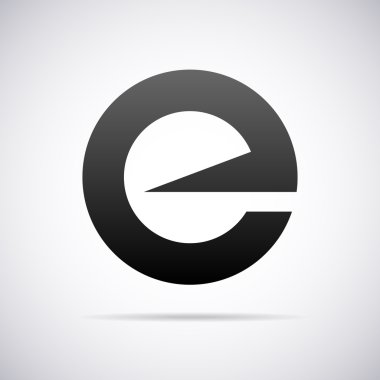 Vektör logo için mektup E. tasarım şablonu