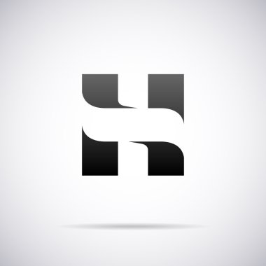 Vektör logo için mektup H. tasarım şablonu