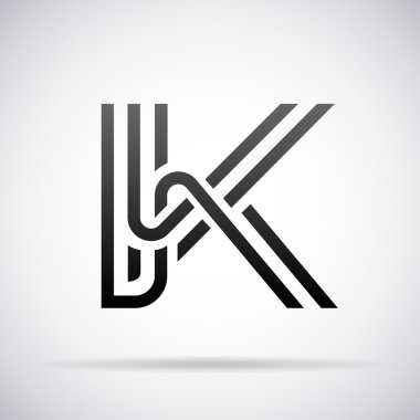 Vektör logo için mektup b tasarım şablonu