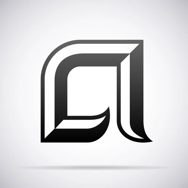 Logotipo vectorial de la letra A Plantilla diseño — Vector de stock