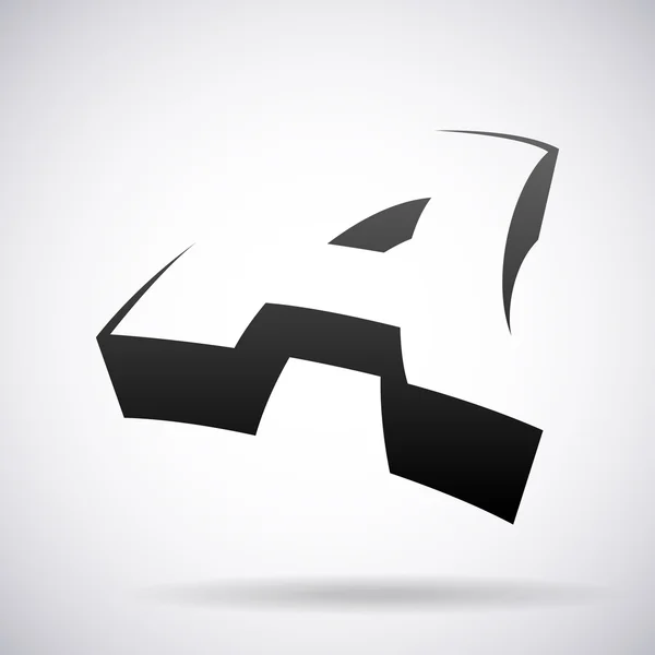 Vektor-Logo für Buchstabe a. Design-Vorlage — Stockvektor