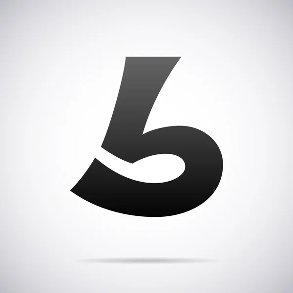 Vektor logotypen för bokstaven B. formgivningsmall — Stock vektor