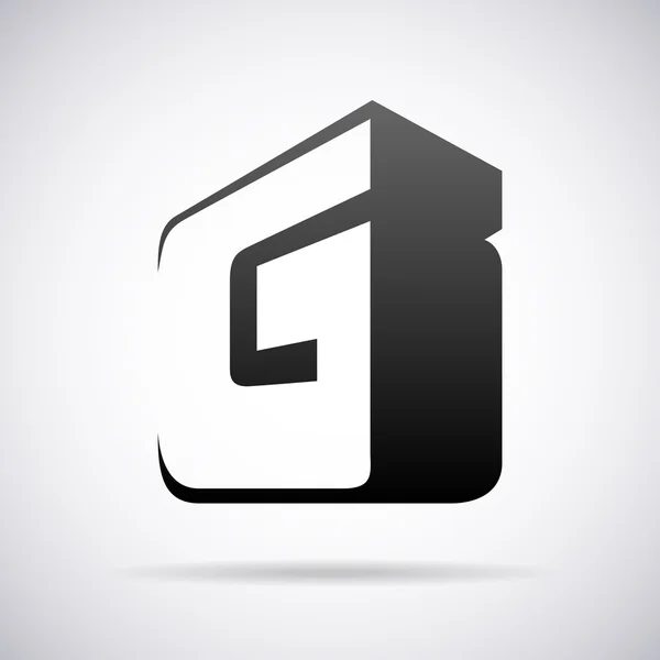 Logo vectoriel pour la lettre G. Modèle de conception — Image vectorielle