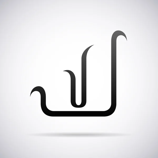 Logo vettoriale per lettera J. Modello di progettazione — Vettoriale Stock