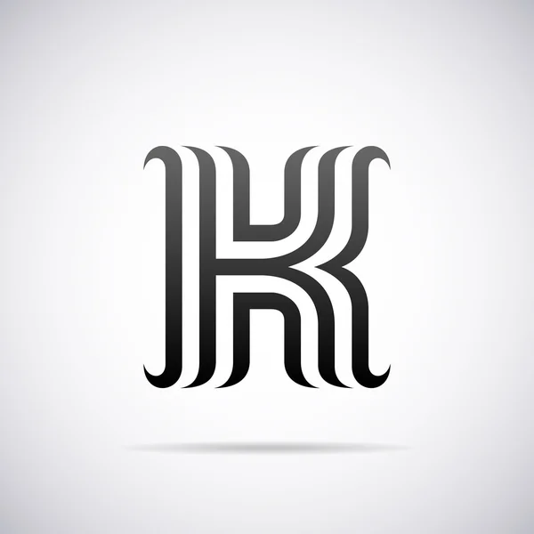 Logo vectoriel pour la lettre B. Modèle de conception — Image vectorielle