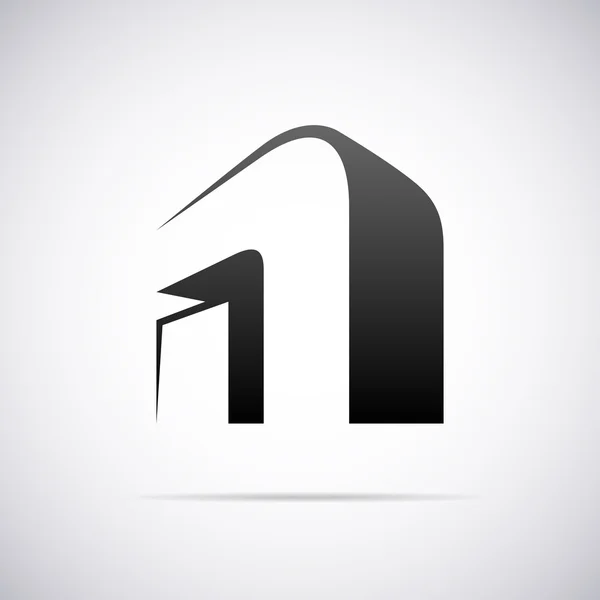 Logotipo do vetor para a letra N. Modelo de design — Vetor de Stock