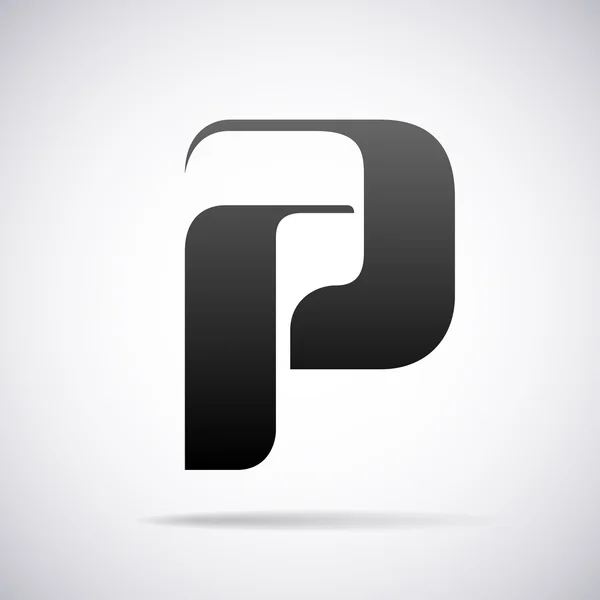 Vector logo voor letter P. ontwerpsjabloon — Stockvector