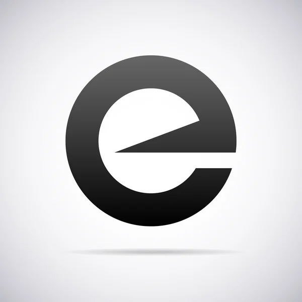 Vector logo for letter E. Design template Vector Graphics
