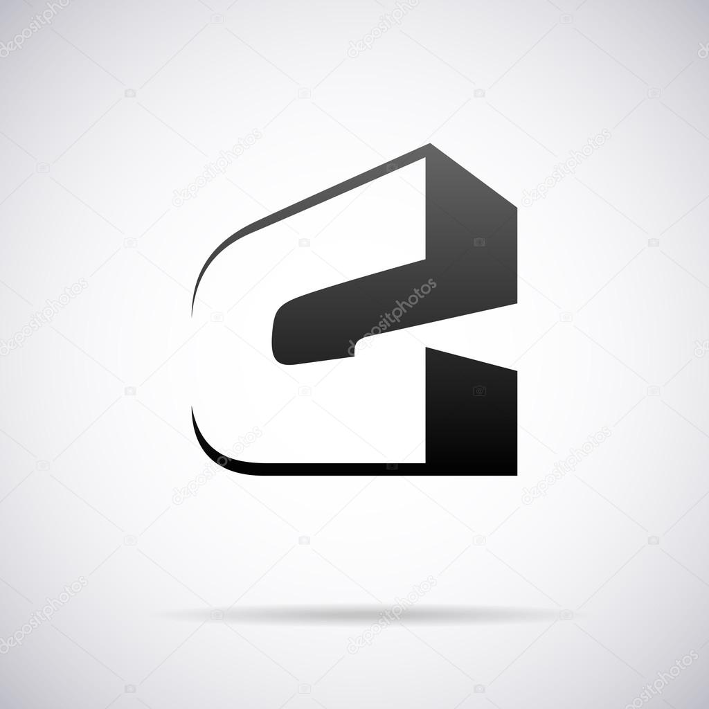 Vector logo for letter C. Design template