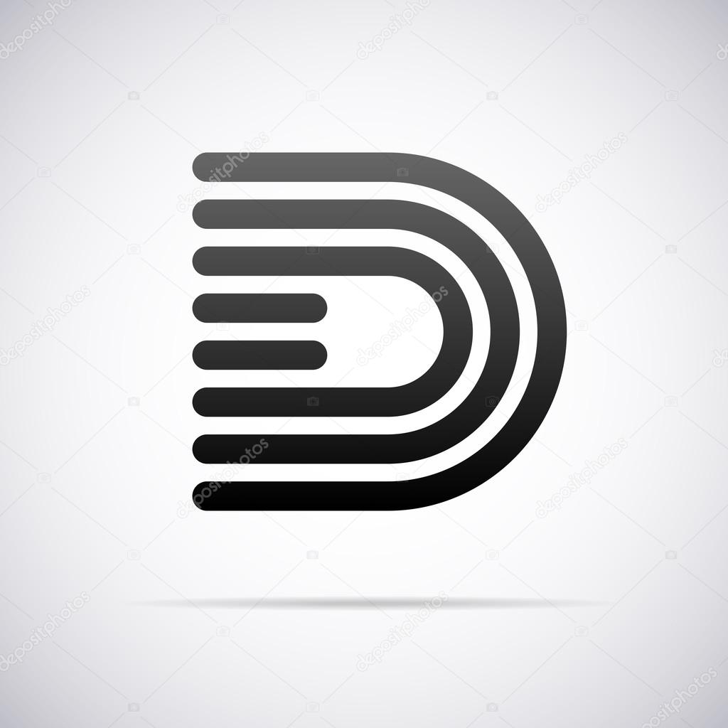 Logo for letter D design template vector illustration