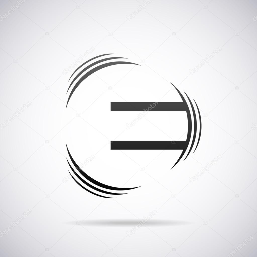 Logo for letter E design template vector illustration