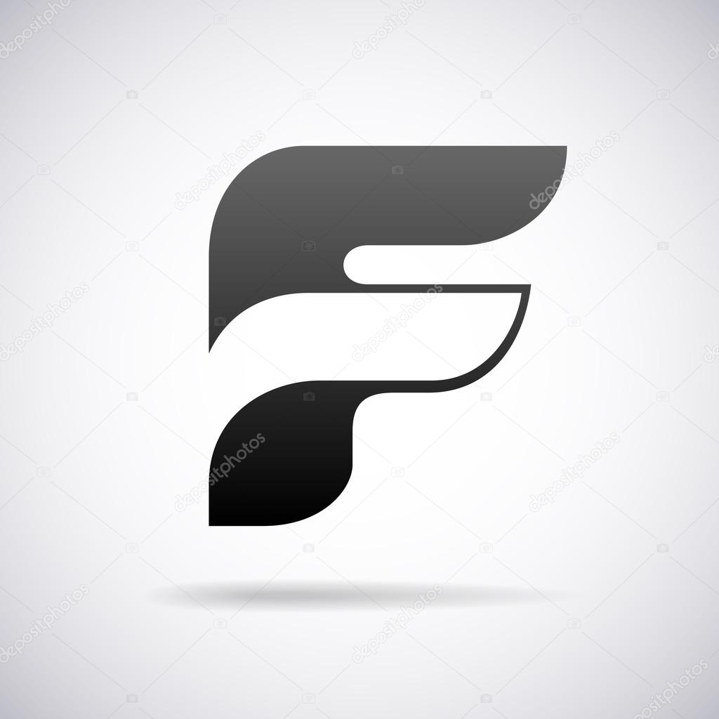 Logo for letter F design template vector illustration