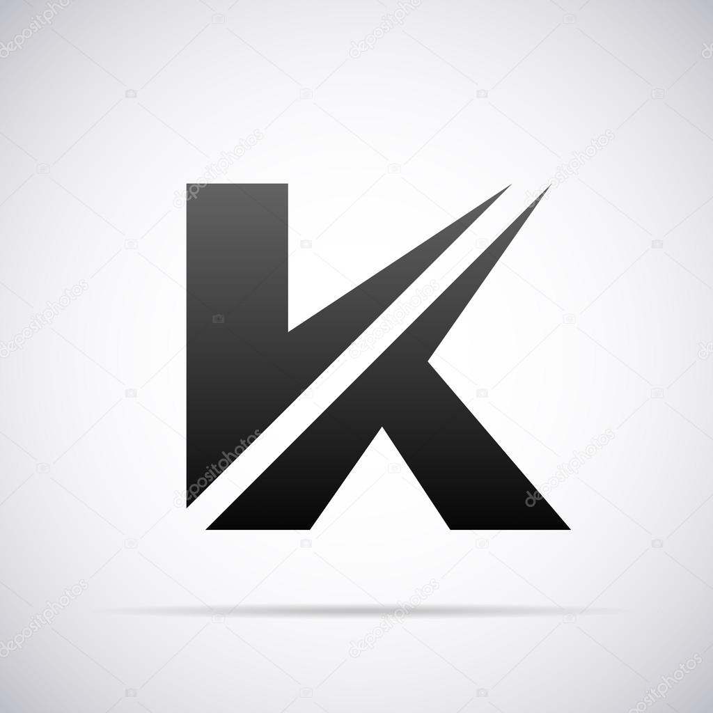 Logo for letter K design template vector illustration
