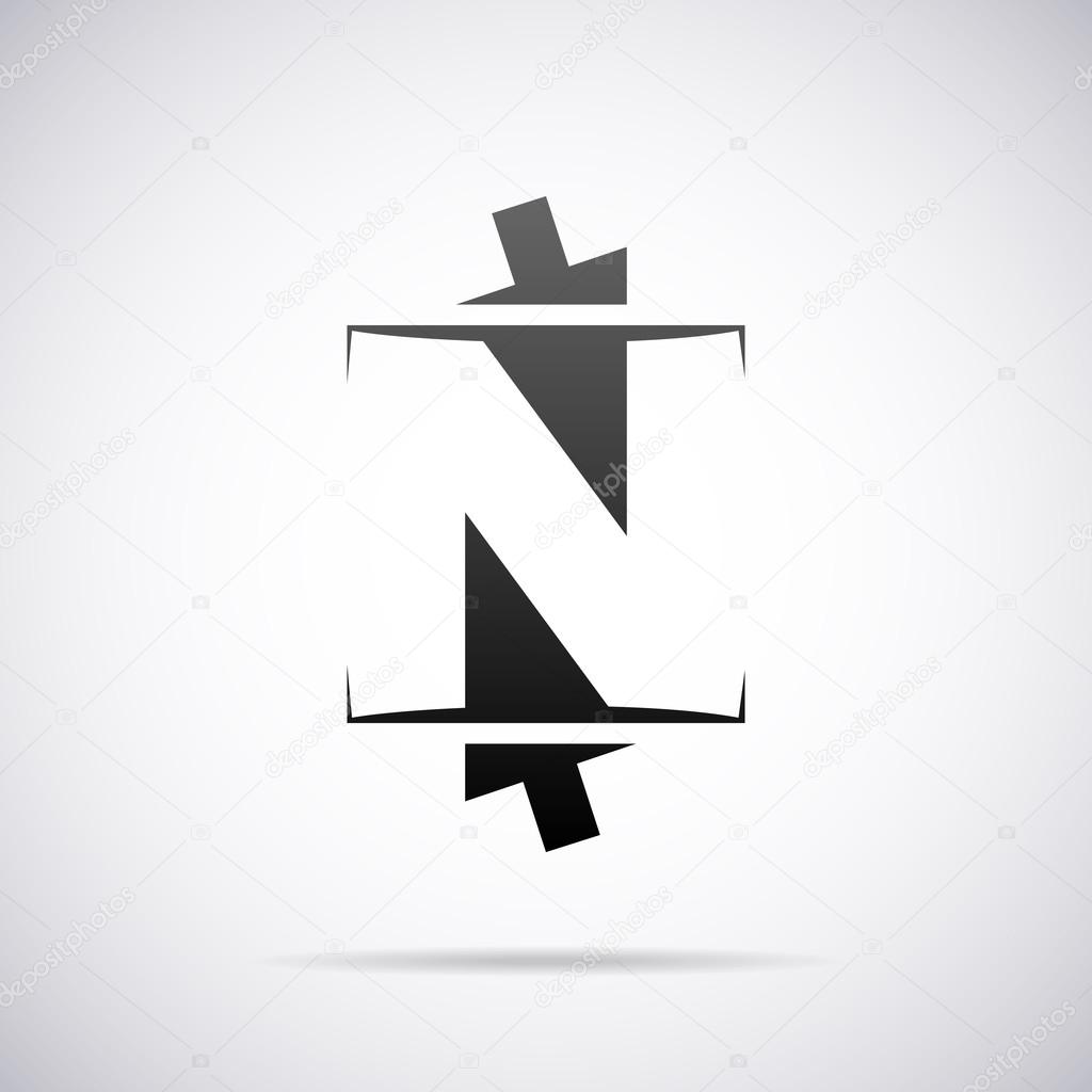 Logo for letter N design template vector illustration