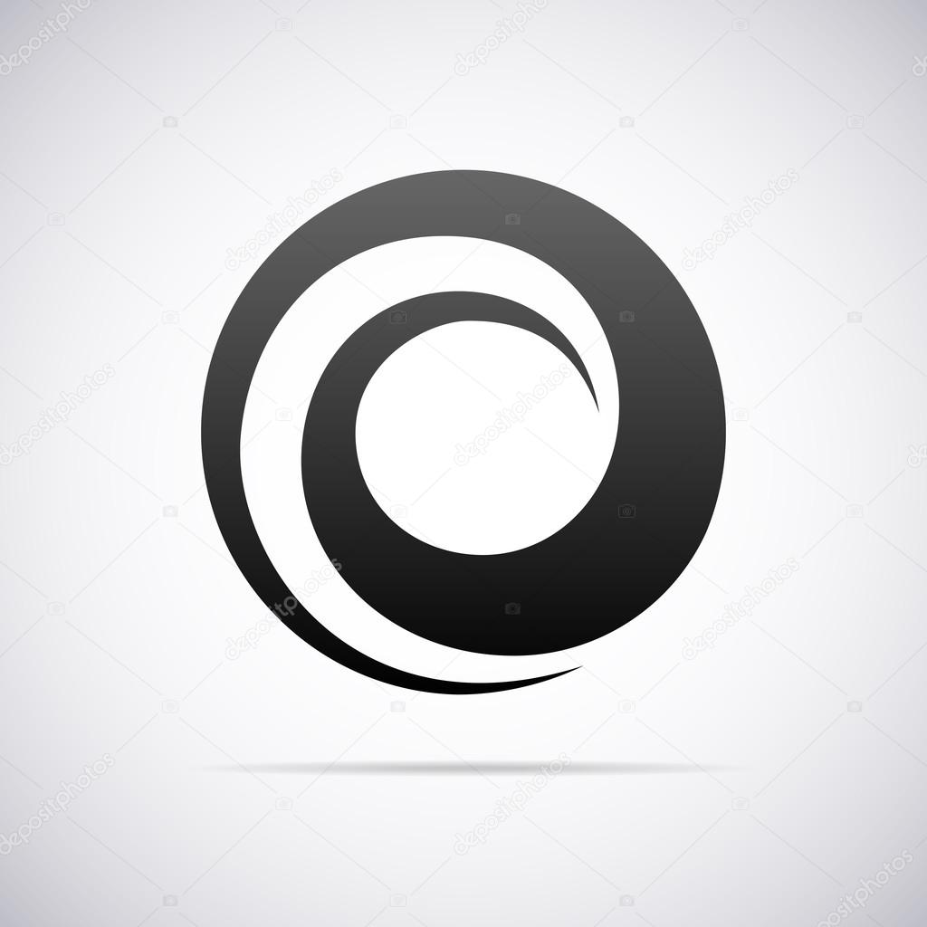 Vector logo for letter O. Design template
