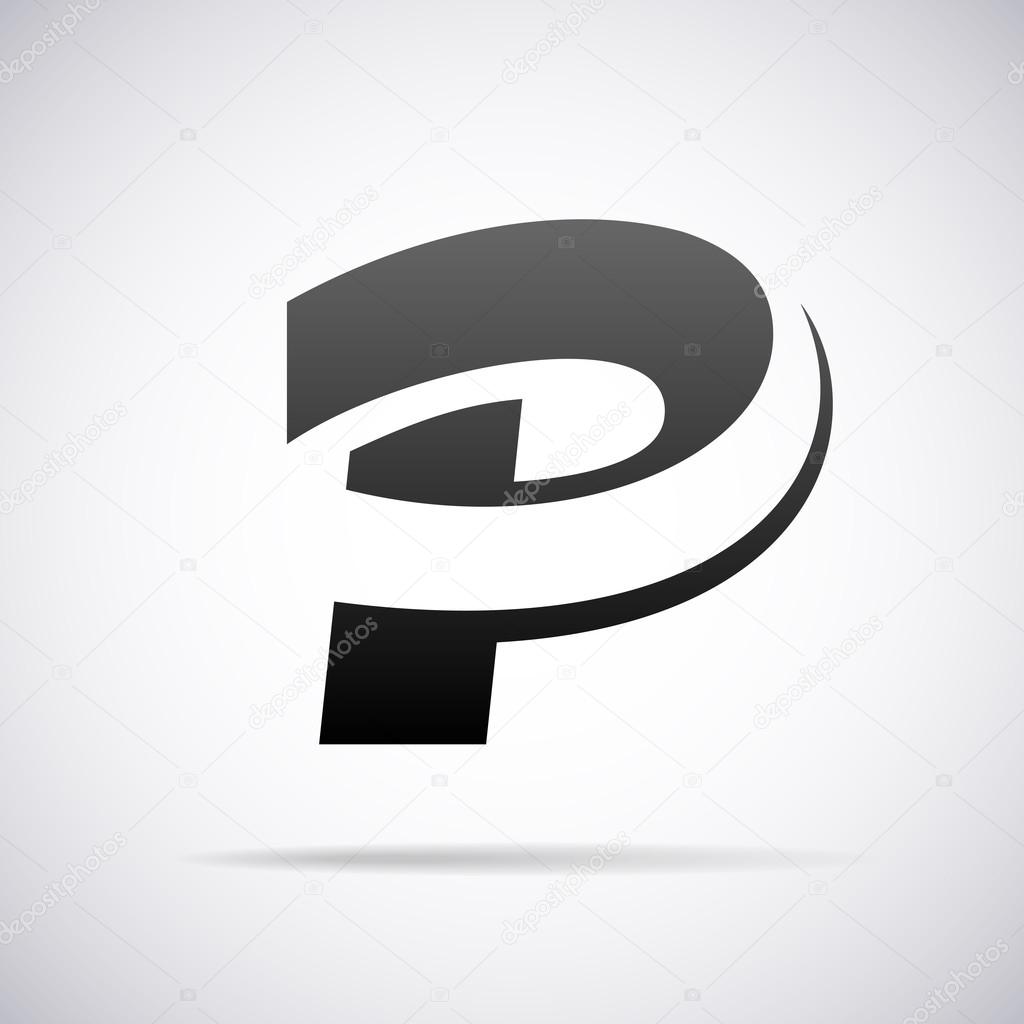 Logo for letter P design template vector illustration