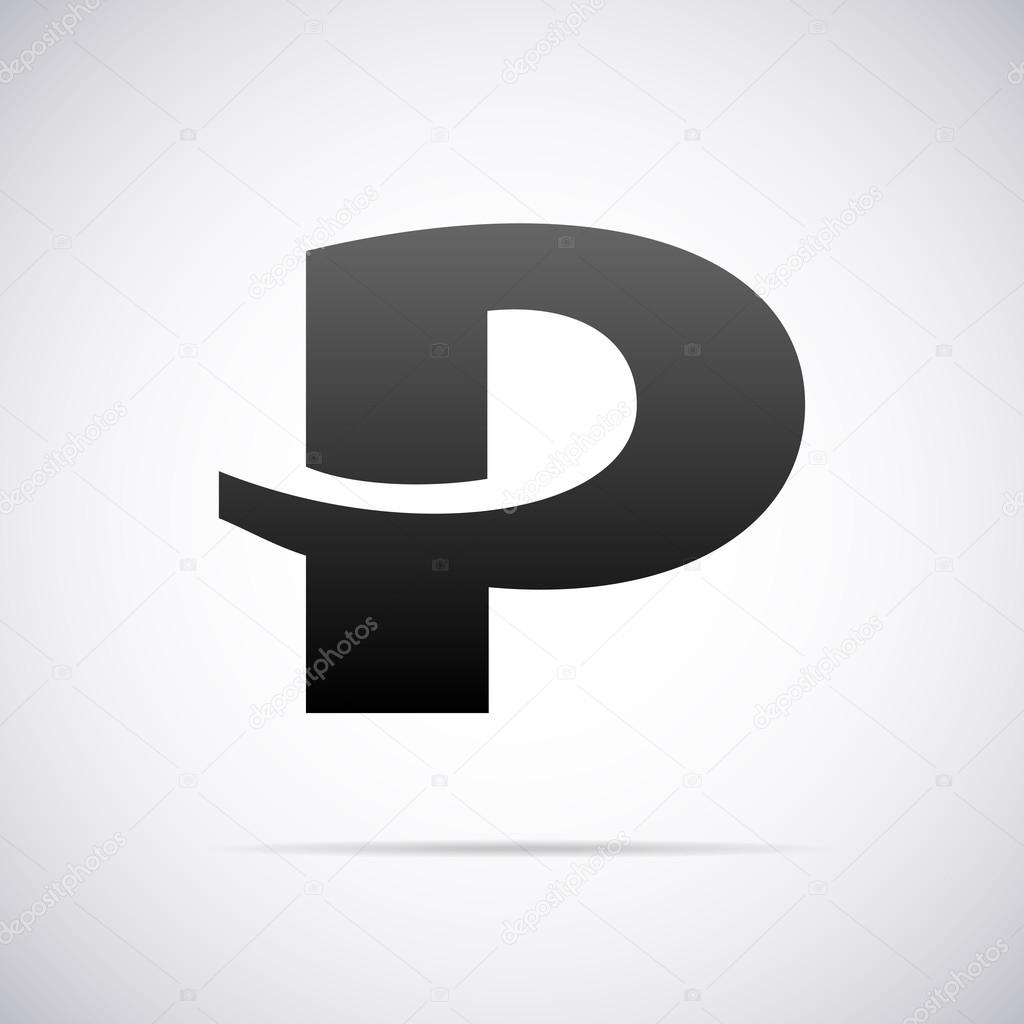 Logo for letter P design template vector illustration