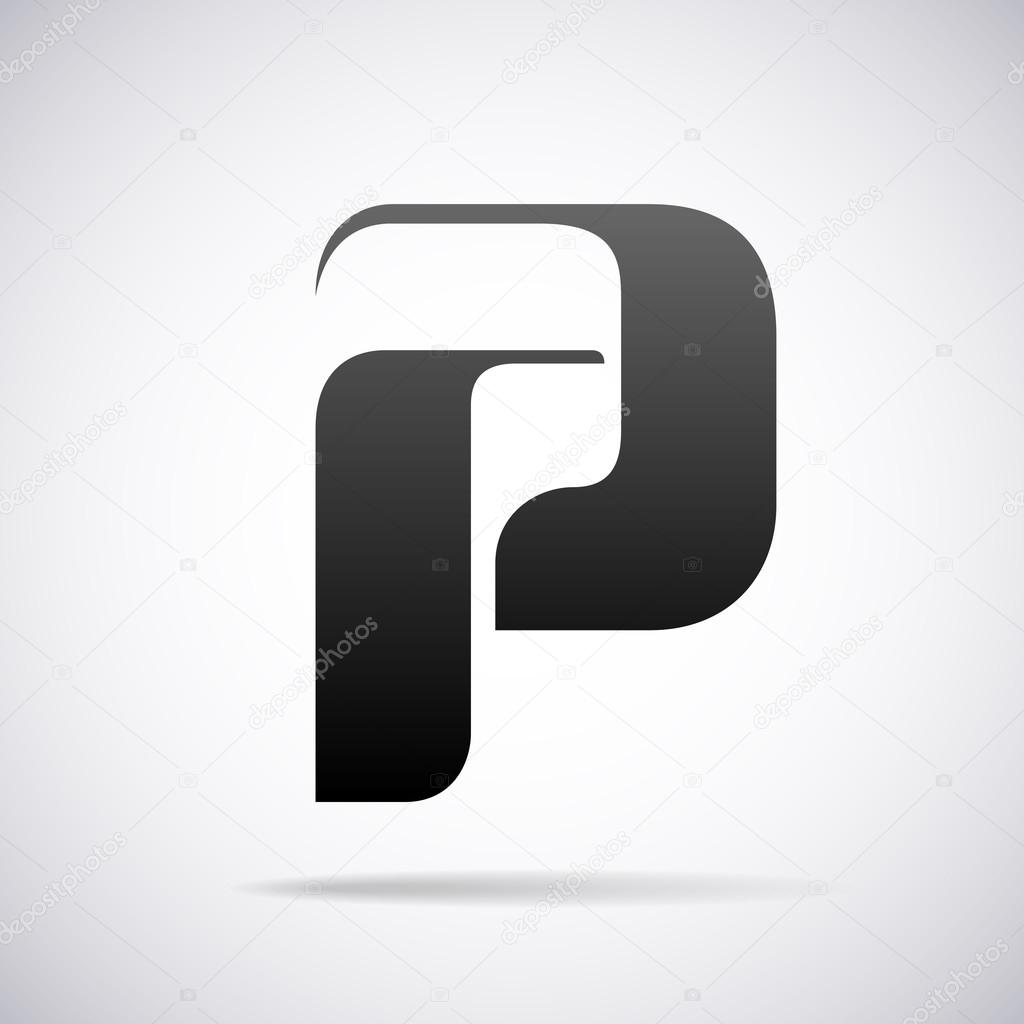 Logo for letter P design template vector illustration