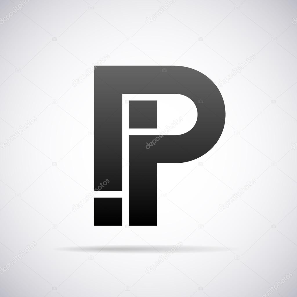 Logo for letter P design template vector illustration