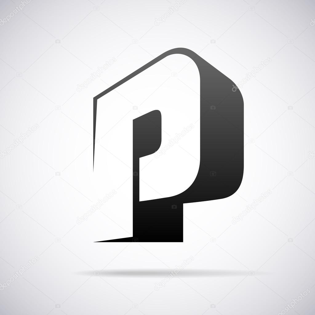 Logo for letter P design template vector illustration