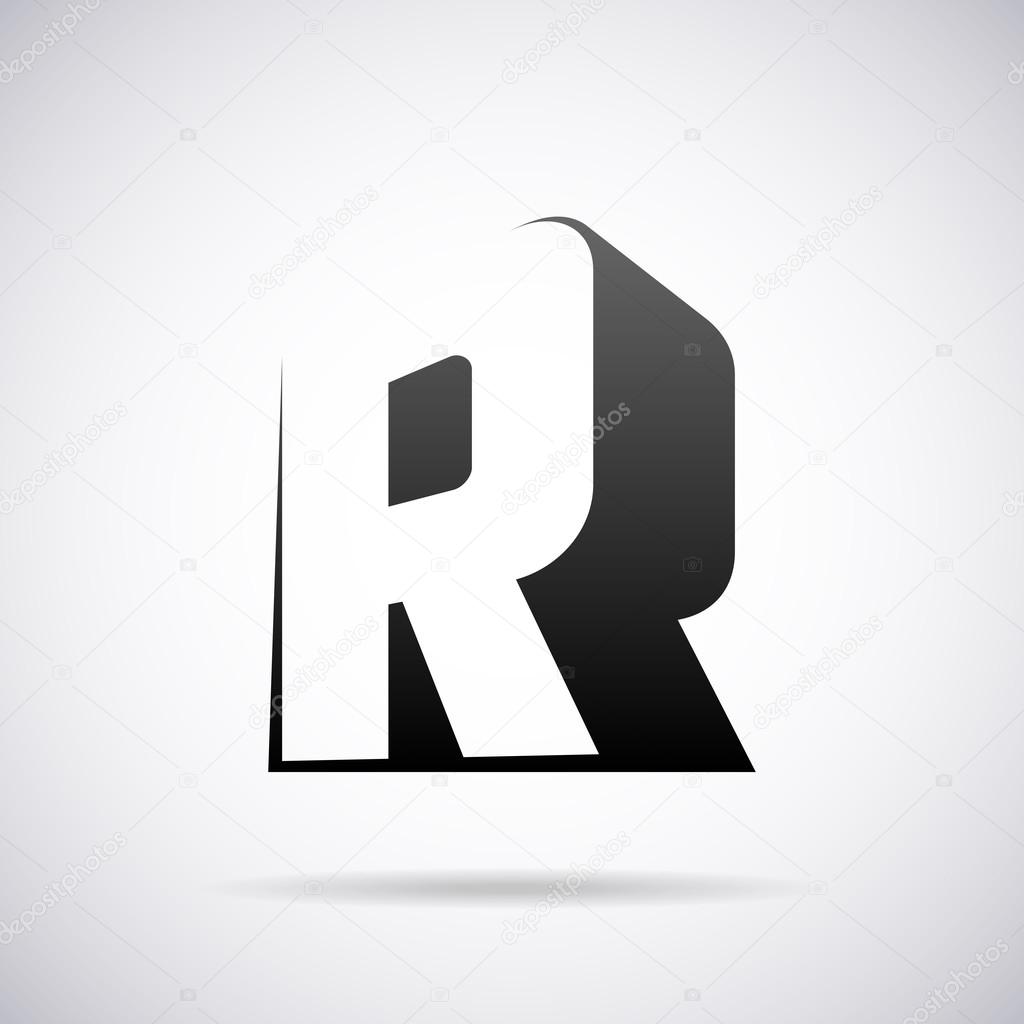 Logo for letter R design template vector illustration