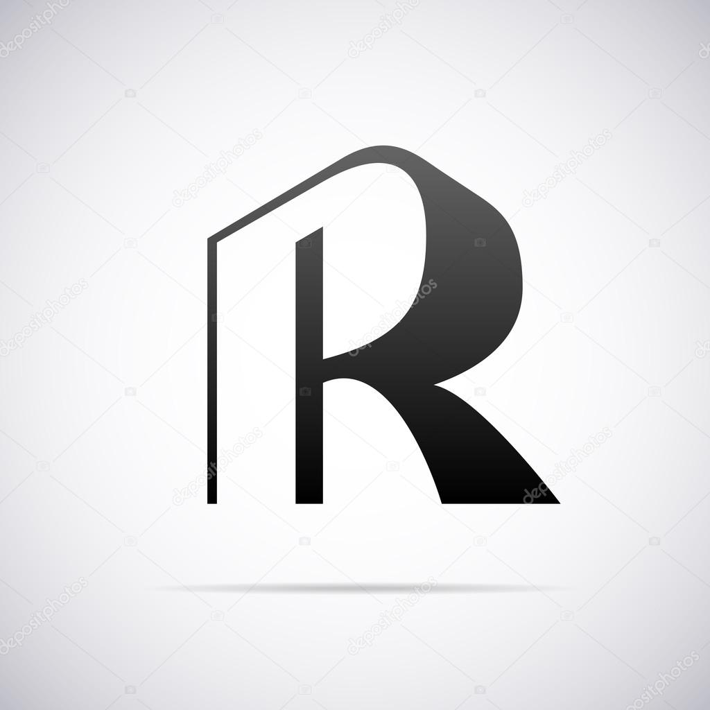 Logo for letter R design template vector illustration