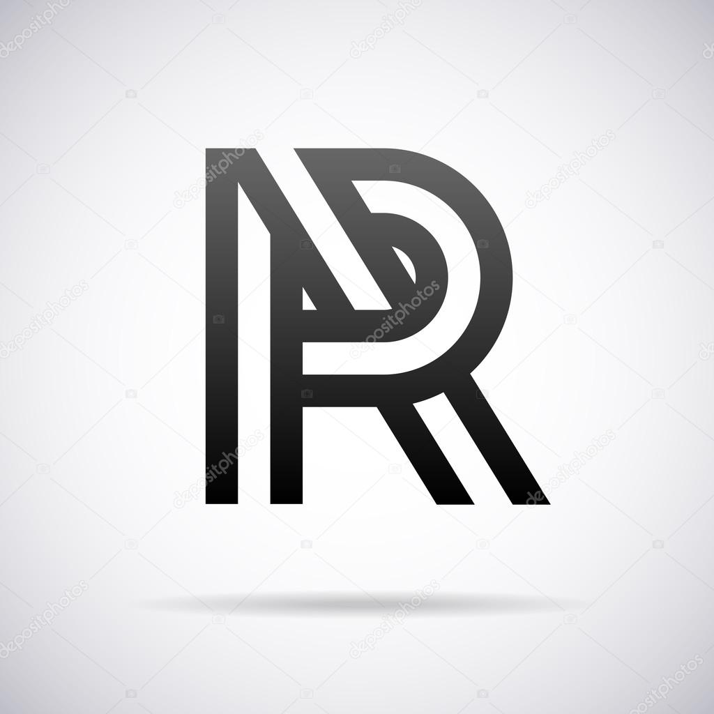 Logo for letter R design template vector illustration