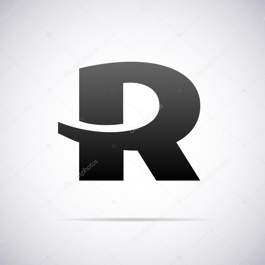 Logo for letter R design template vector illustration