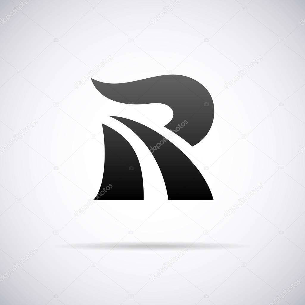 Logo for letter R design template vector illustration