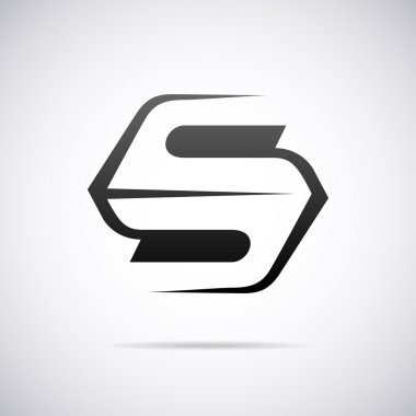 Vektör logo için mektup S. tasarım şablonu
