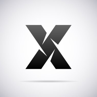 Vektör logo için mektup X. tasarım şablonu