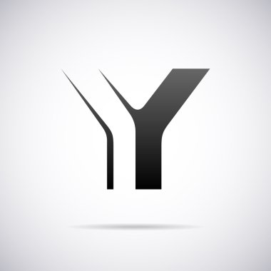 Vektör logo için mektup Y. tasarım şablonu